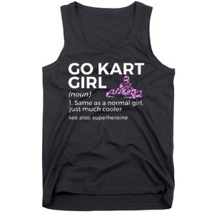 Go Kart Girl Definition Superheroine Tank Top