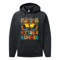 Goodbye Kindergarten Graduation To 1stGrade Fun First Summer Performance Fleece Hoodie