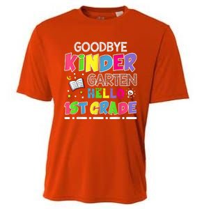 Goodbye Kindergarten Graduation Hello First Grade Cooling Performance Crew T-Shirt