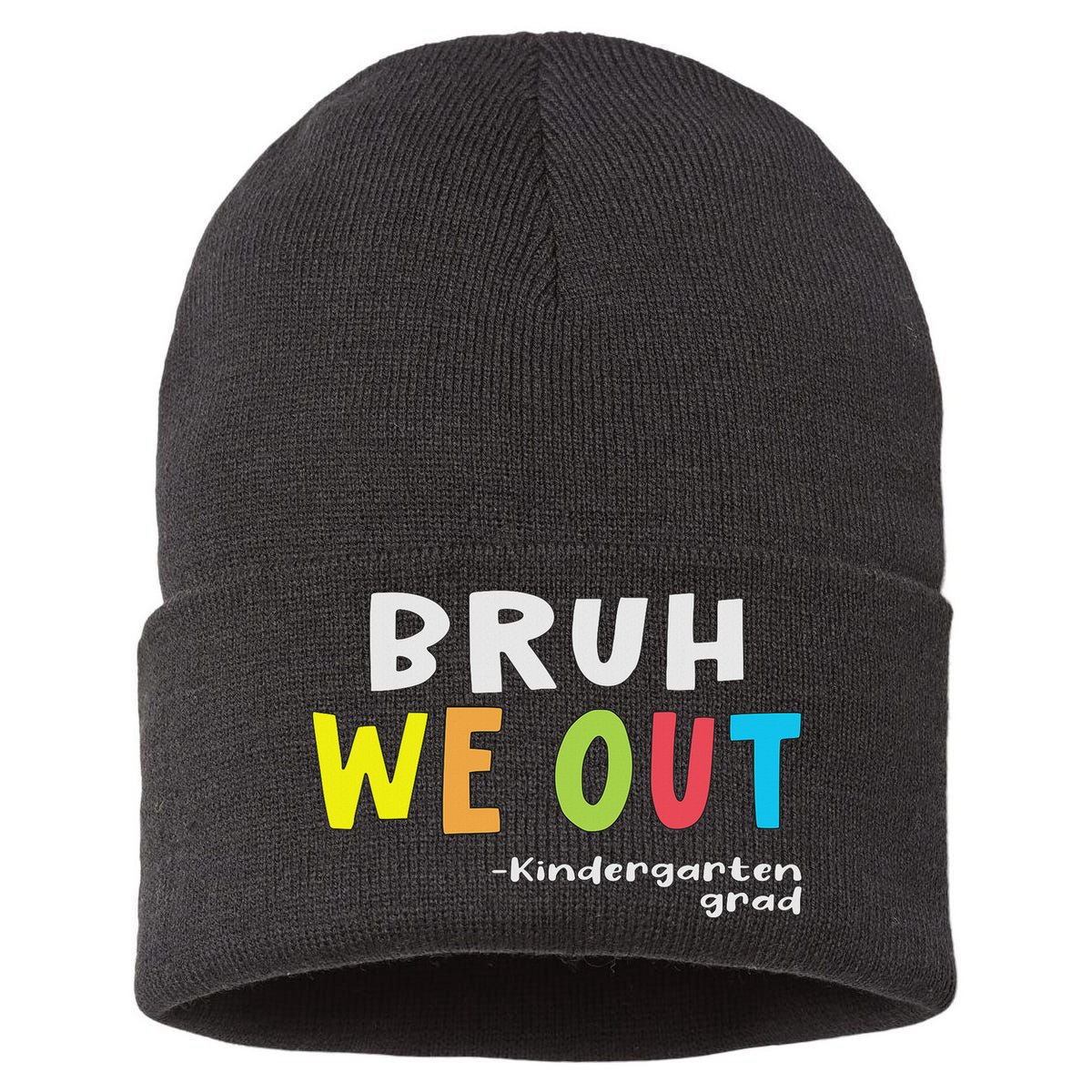 Goodbye Kindergarten Hello 1st Grade Kindergarten Graduation Sustainable Knit Beanie