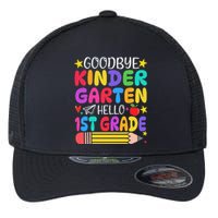 Goodbye Kindergarten Hello First Grade Graduation First Day Flexfit Unipanel Trucker Cap