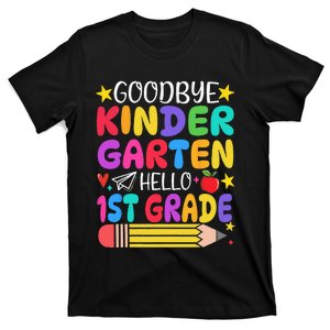 Goodbye Kindergarten Hello First Grade Graduation First Day T-Shirt