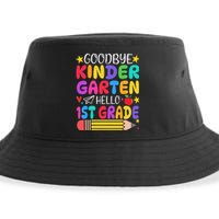 Goodbye Kindergarten Hello First Grade Graduation First Day Sustainable Bucket Hat