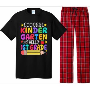 Goodbye Kindergarten Hello First Grade Graduation First Day Pajama Set