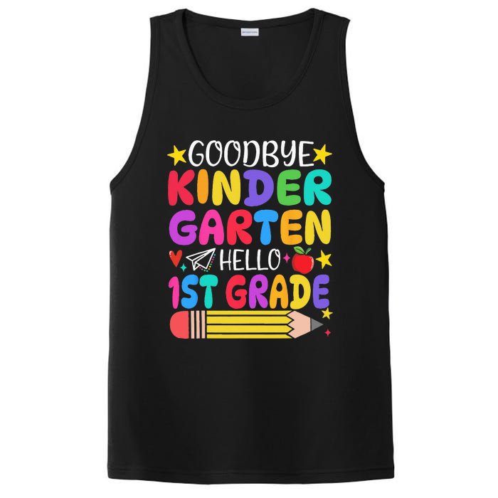 Goodbye Kindergarten Hello First Grade Graduation First Day PosiCharge Competitor Tank