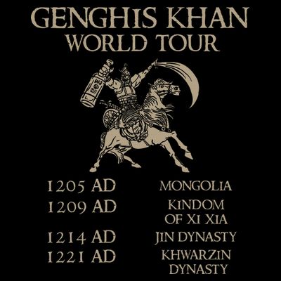 Genghis Khan Historic Mongol Asian History T-Shirt