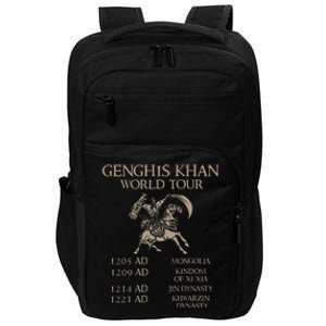 Genghis Khan Historic Mongol Asian History Impact Tech Backpack