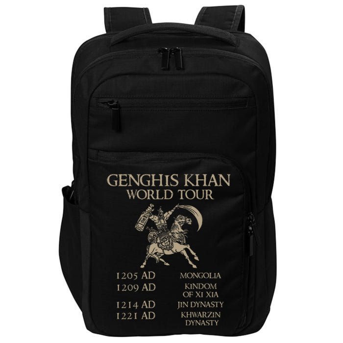 Genghis Khan Historic Mongol Asian History Impact Tech Backpack