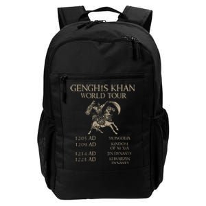 Genghis Khan Historic Mongol Asian History Daily Commute Backpack