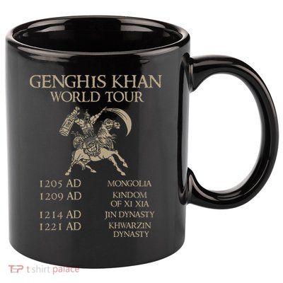 Genghis Khan Historic Mongol Asian History 11oz C Handle Ceramic Mug