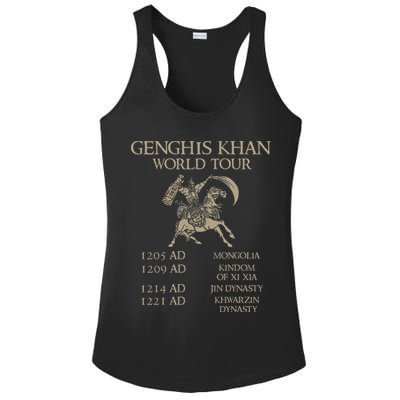 Genghis Khan Historic Mongol Asian History Ladies PosiCharge Competitor Racerback Tank