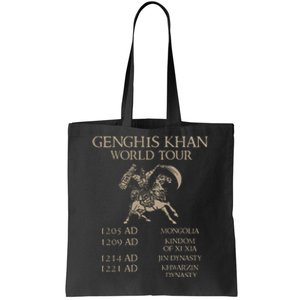 Genghis Khan Historic Mongol Asian History Tote Bag