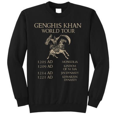 Genghis Khan Historic Mongol Asian History Tall Sweatshirt