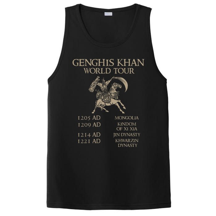 Genghis Khan Historic Mongol Asian History PosiCharge Competitor Tank