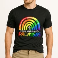 God Keeps His Promise Rainbow Christian Bible Noah Cooling Performance Crew T-Shirt