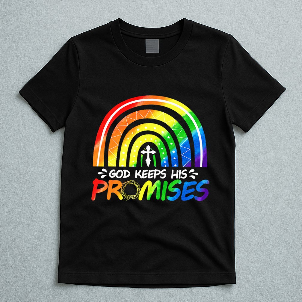 God Keeps His Promise Rainbow Christian Bible Noah T-Shirt