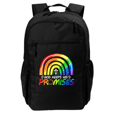 God Keeps His Promise Rainbow Christian Bible Noah Daily Commute Backpack