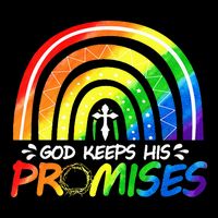 God Keeps His Promise Rainbow Christian Bible Noah Sustainable Bucket Hat