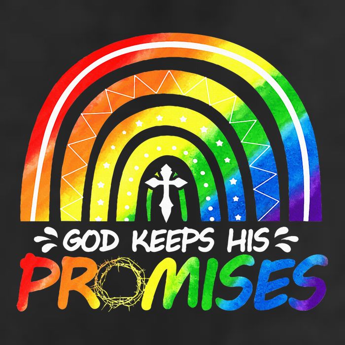 God Keeps His Promise Rainbow Christian Bible Noah Adult Drive Performance Visor