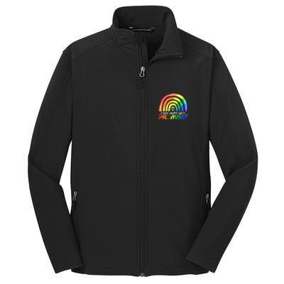 God Keeps His Promise Rainbow Christian Bible Noah Core Soft Shell Jacket