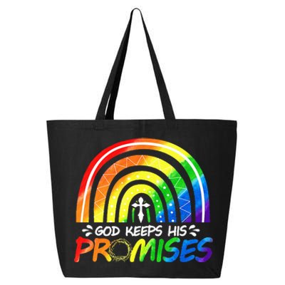 God Keeps His Promise Rainbow Christian Bible Noah 25L Jumbo Tote