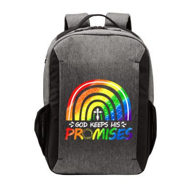 God Keeps His Promise Rainbow Christian Bible Noah Vector Backpack