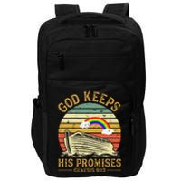 God Keeps His Promises Rainbow Noah Ark Jesus Christian Impact Tech Backpack