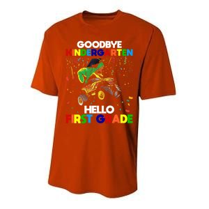 Goodbye Kindergarten Hello First Grade 1St Grade Meaningful Gift Performance Sprint T-Shirt