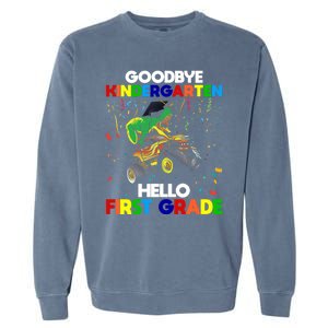 Goodbye Kindergarten Hello First Grade 1St Grade Meaningful Gift Garment-Dyed Sweatshirt