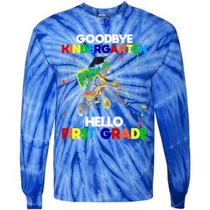 Goodbye Kindergarten Hello First Grade 1St Grade Meaningful Gift Tie-Dye Long Sleeve Shirt