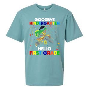 Goodbye Kindergarten Hello First Grade 1St Grade Meaningful Gift Sueded Cloud Jersey T-Shirt