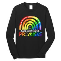 God Keeps His Promise Rainbow Christian Bible Noah Long Sleeve Shirt