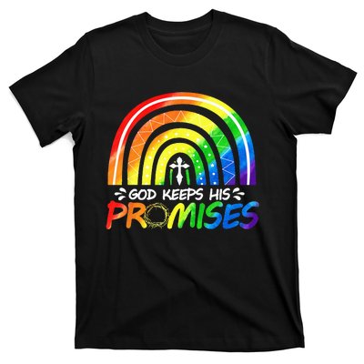 God Keeps His Promise Rainbow Christian Bible Noah T-Shirt