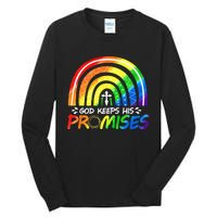 God Keeps His Promise Rainbow Christian Bible Noah Tall Long Sleeve T-Shirt