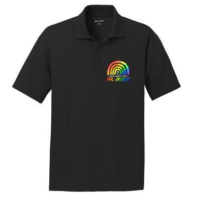 God Keeps His Promise Rainbow Christian Bible Noah PosiCharge RacerMesh Polo