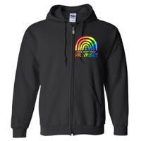 God Keeps His Promise Rainbow Christian Bible Noah Full Zip Hoodie