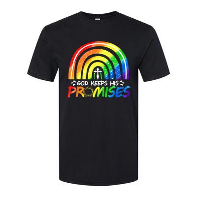 God Keeps His Promise Rainbow Christian Bible Noah Softstyle® CVC T-Shirt