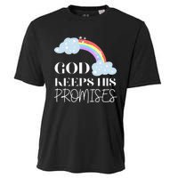 God Keeps His Promises Rainbow Religious Jesus Love Cooling Performance Crew T-Shirt