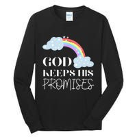 God Keeps His Promises Rainbow Religious Jesus Love Tall Long Sleeve T-Shirt