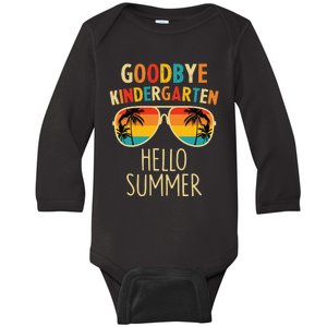 Goodbye Kindergarten Hello Summer Last Day Graduation Baby Long Sleeve Bodysuit