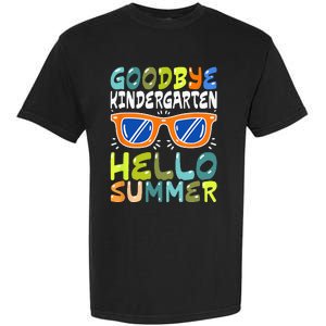 Goodbye Kindergarten Hello Summer Kinder Graduate Garment-Dyed Heavyweight T-Shirt