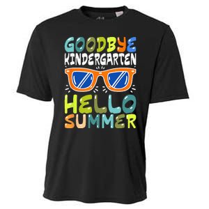 Goodbye Kindergarten Hello Summer Kinder Graduate Cooling Performance Crew T-Shirt