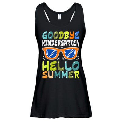 Goodbye Kindergarten Hello Summer Kinder Graduate Ladies Essential Flowy Tank