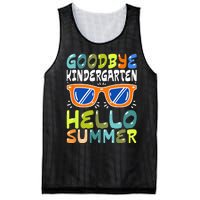 Goodbye Kindergarten Hello Summer Kinder Graduate Mesh Reversible Basketball Jersey Tank