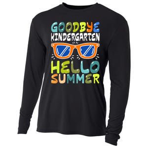 Goodbye Kindergarten Hello Summer Kinder Graduate Cooling Performance Long Sleeve Crew