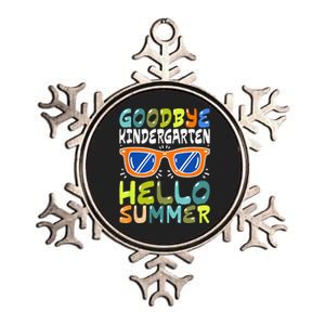 Goodbye Kindergarten Hello Summer Kinder Graduate Metallic Star Ornament