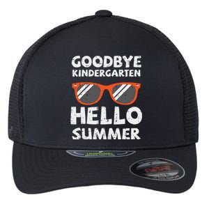 Goodbye Kindergarten Hello Summer Last Day Graduation Flexfit Unipanel Trucker Cap