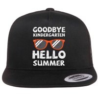 Goodbye Kindergarten Hello Summer Last Day Graduation Flat Bill Trucker Hat