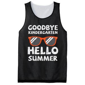 Goodbye Kindergarten Hello Summer Last Day Graduation Mesh Reversible Basketball Jersey Tank