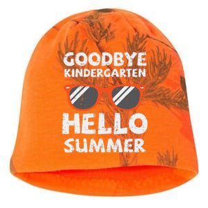 Goodbye Kindergarten Hello Summer Last Day Graduation Kati - Camo Knit Beanie